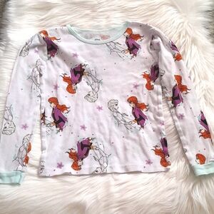 Girls 8 Disney Frozen II Long Sleeve Pajama Shirt